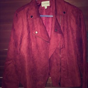 Suede maroon jacket